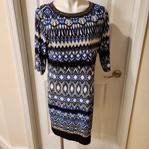 Sandra Darren size 14 blue dress